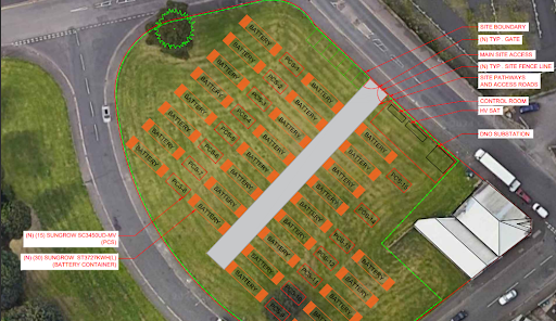 BESS Site Layout