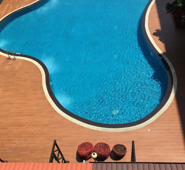 Vinyl and fiberglass pool design illustration