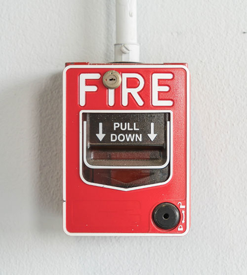 Fire alarm system monitoring diagram